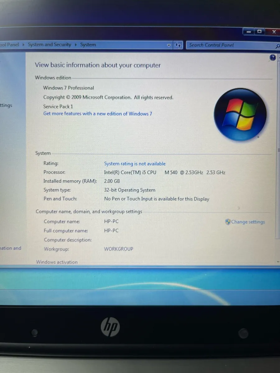 Hp laptop win 7 - Image 4