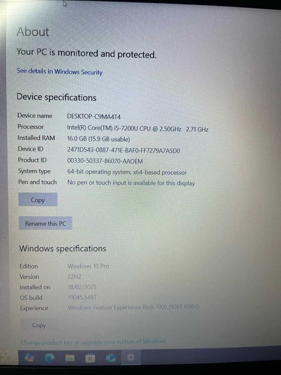 Hp laptop i5 16gb 256 - Image 4