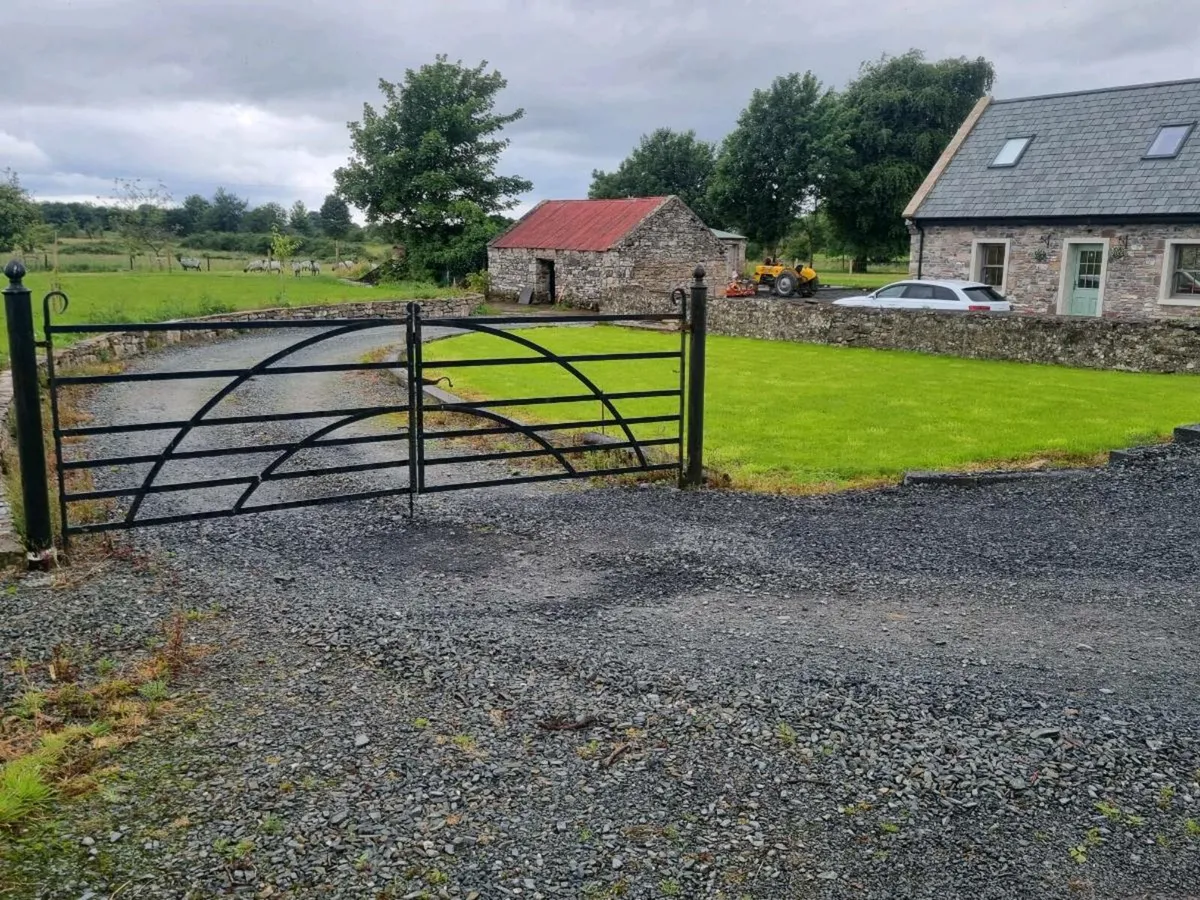 Wrought iron gates pair - Image 2