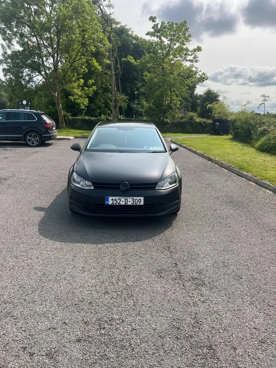 Matte Black Volkswagen Golf 2015 - Image 4