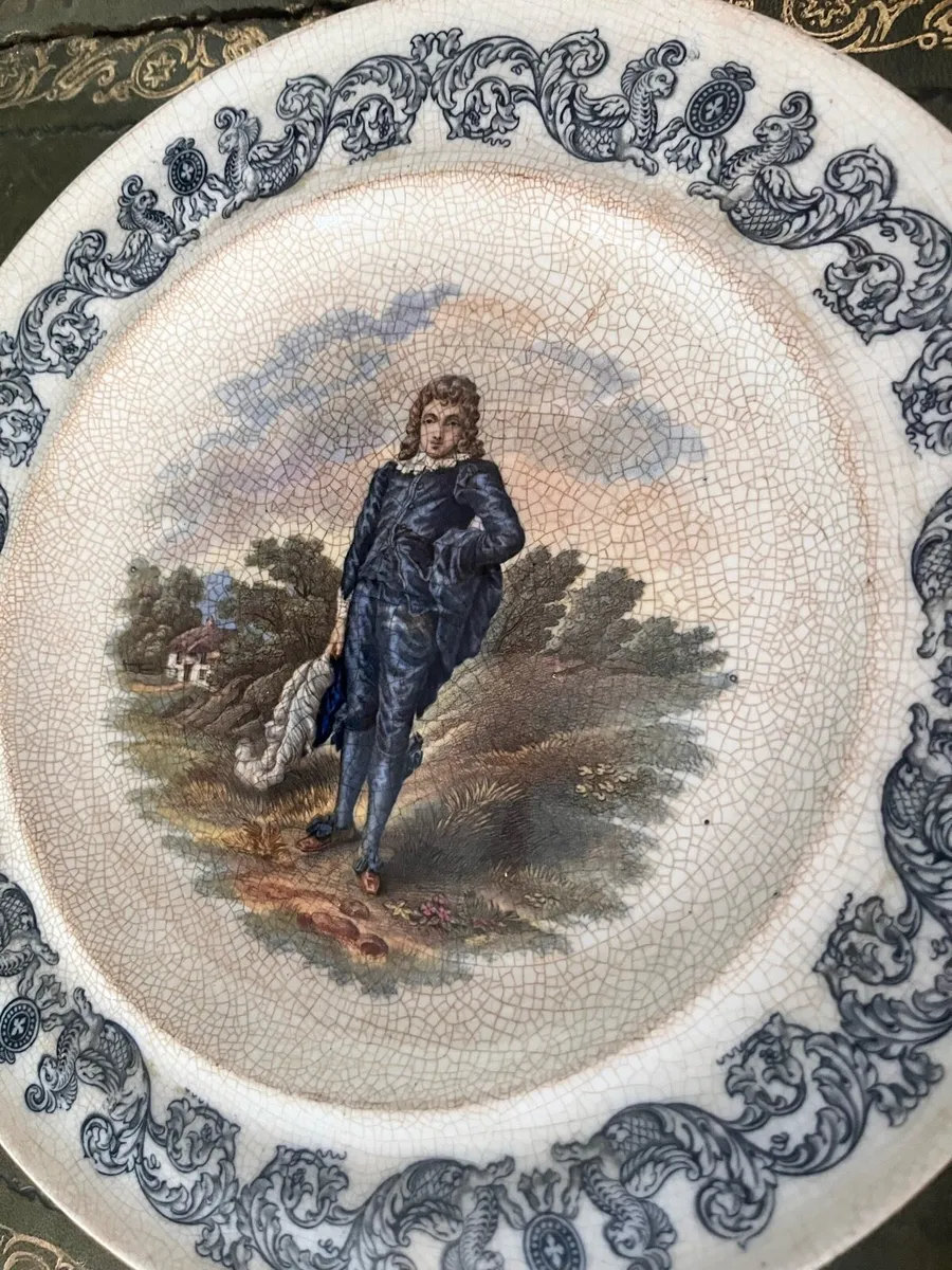 The Blue Boy Gainsborough Victorian Plate - Image 2