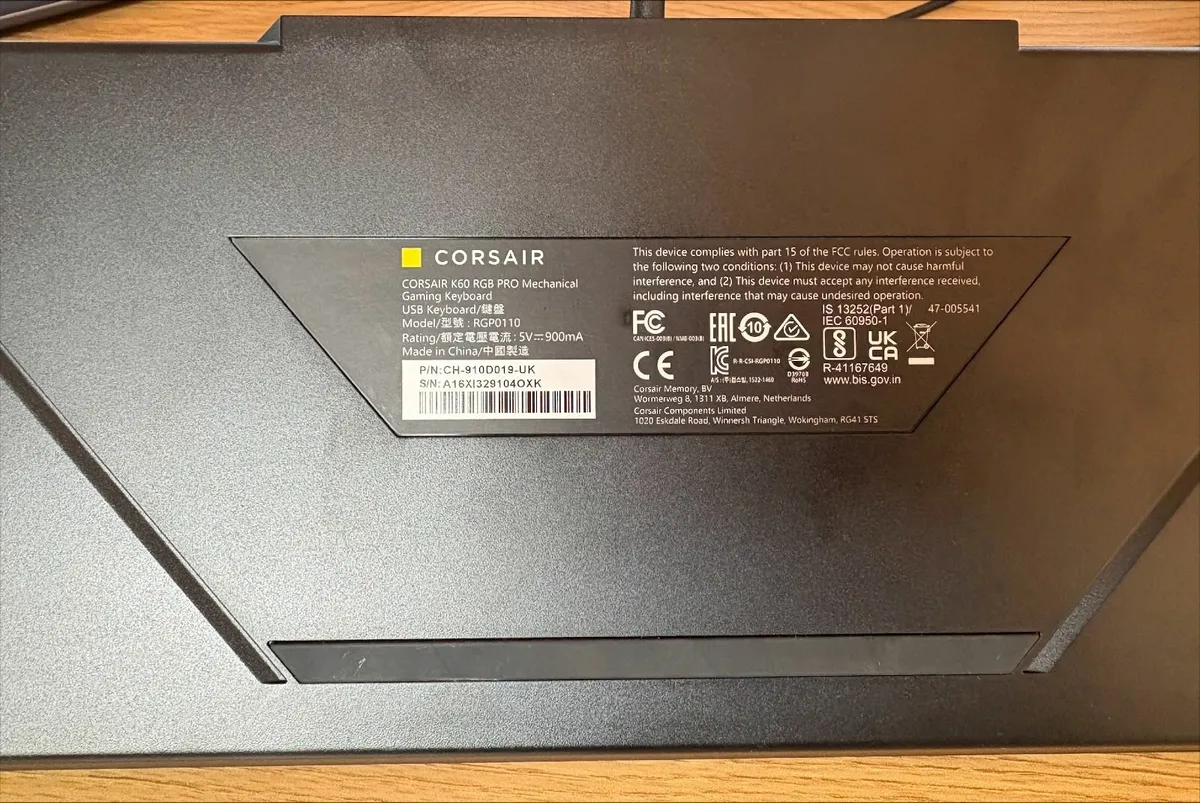 Corsair K60 RGB PRO Mechanical Gaming Keyboard - Image 2