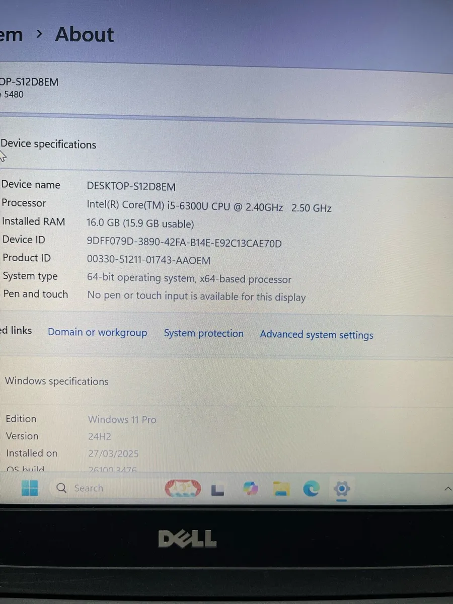 Dell laptop i5 16-256 - Image 4
