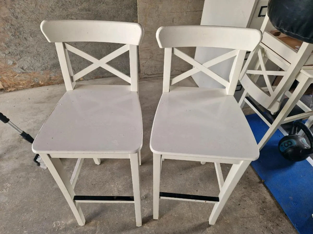 Ikea barstool chairs x6 (Ingolf) - Image 2