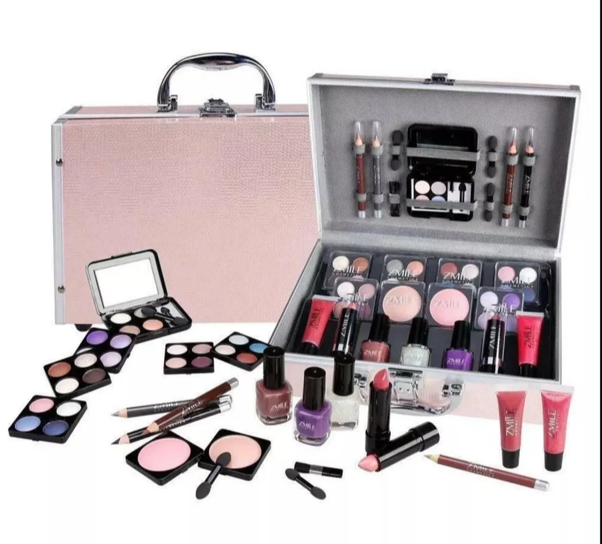 42pc Vanity Case  Beauty Cosmetic Set Travel Case - Image 1