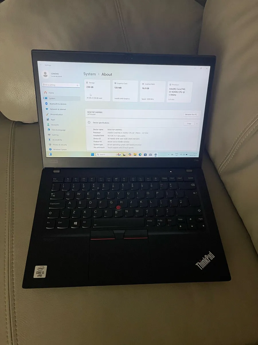 Lenovo laptop i5 10th generation - Image 1
