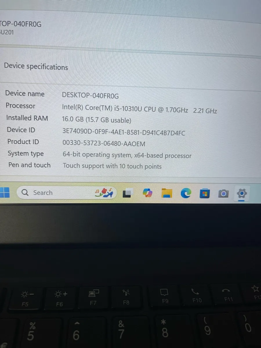 Lenovo laptop i5 10th generation - Image 2