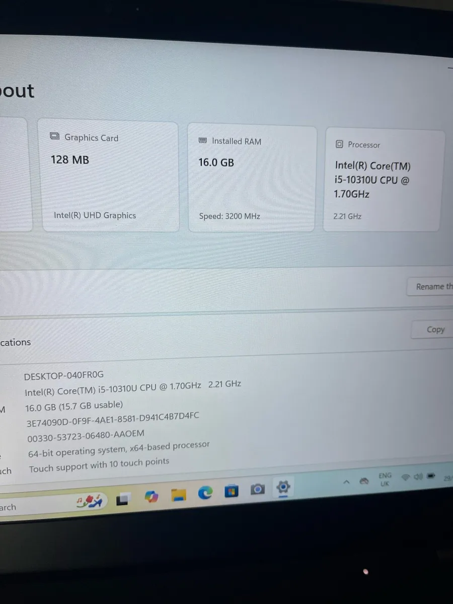 Lenovo laptop i5 10th generation - Image 4