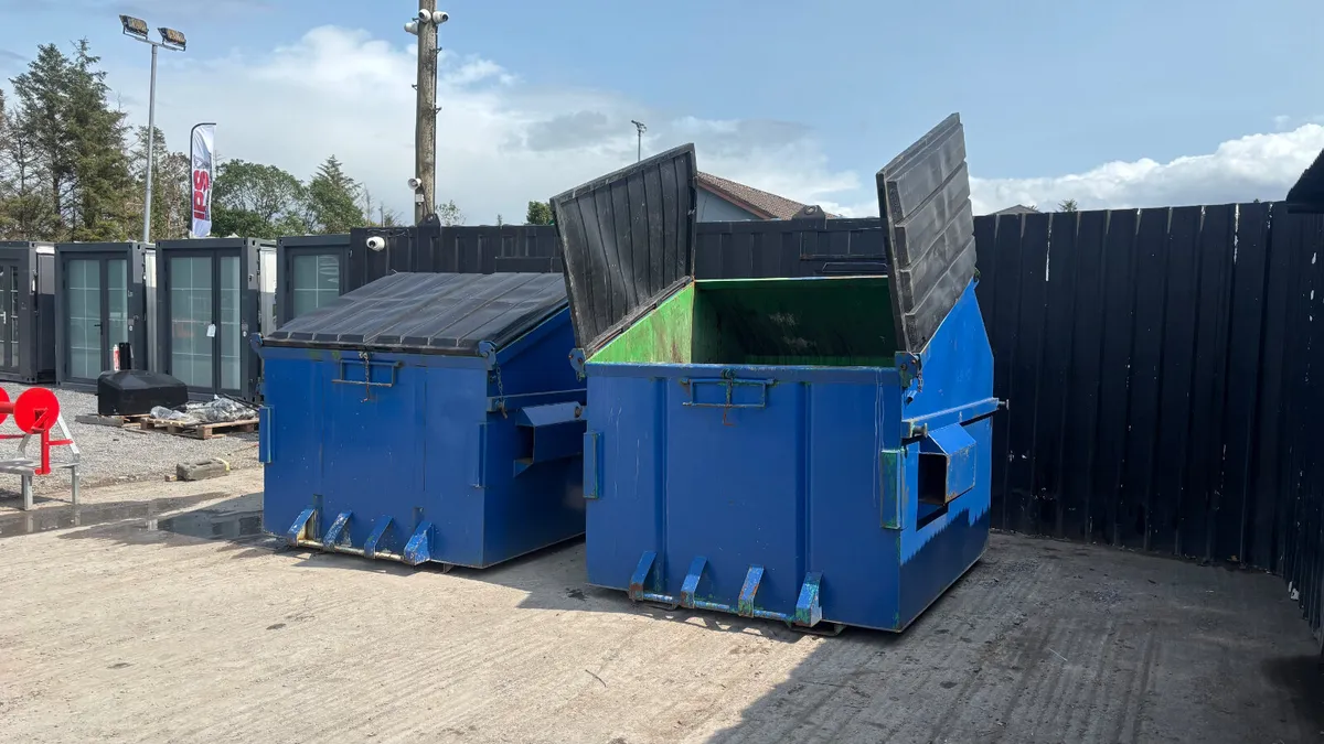 Metal Skips with Lid - Image 3