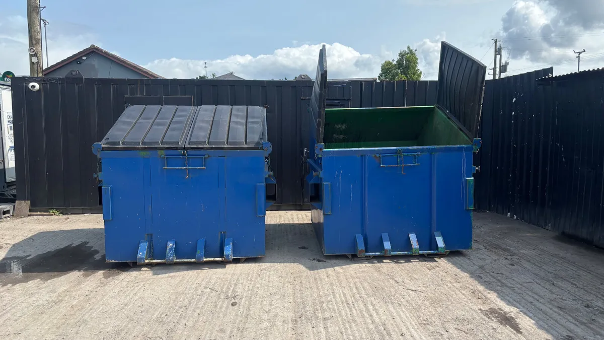 Metal Skips with Lid - Image 2