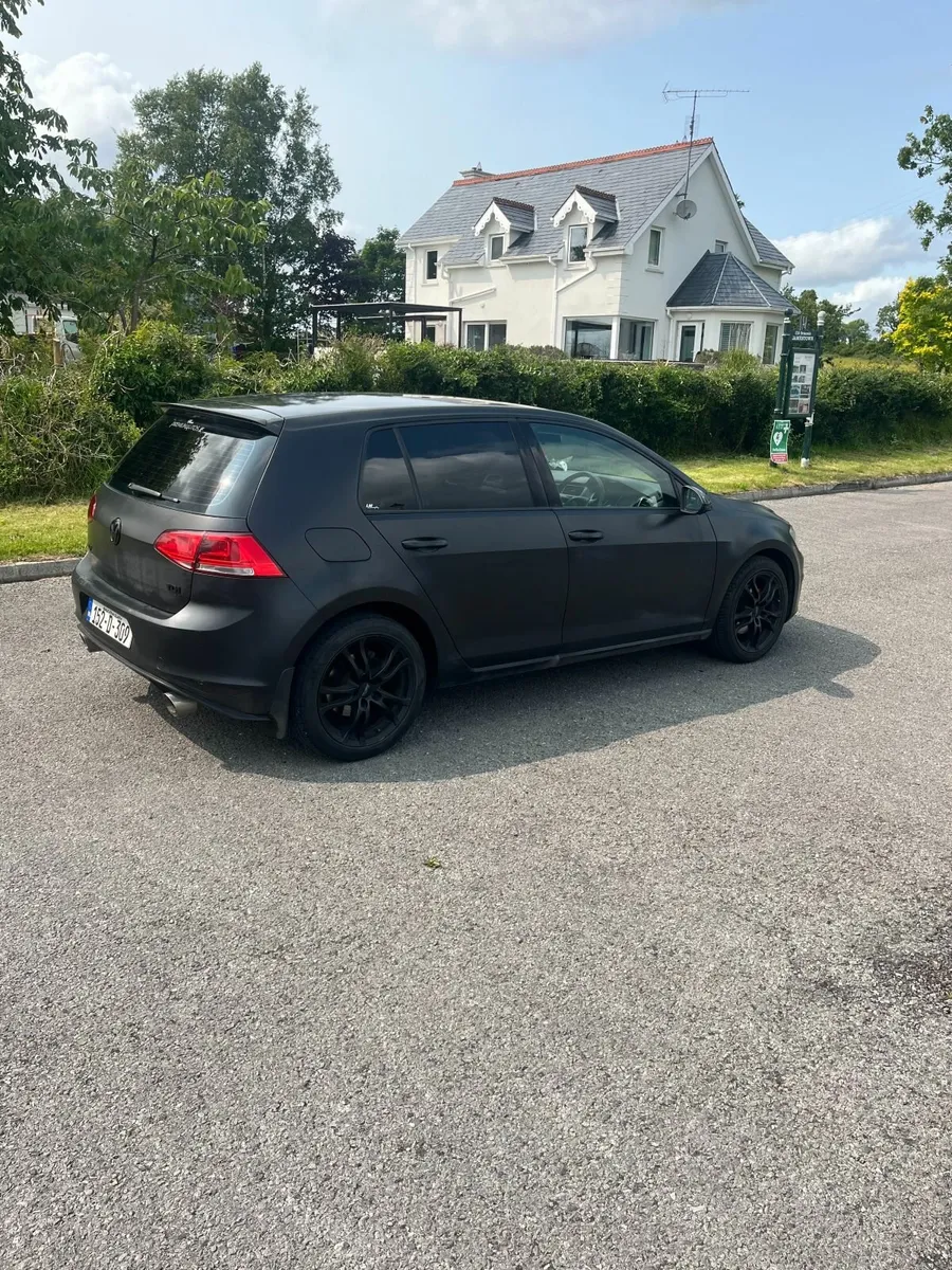 Matte Black Volkswagen Golf 2015 - Image 3