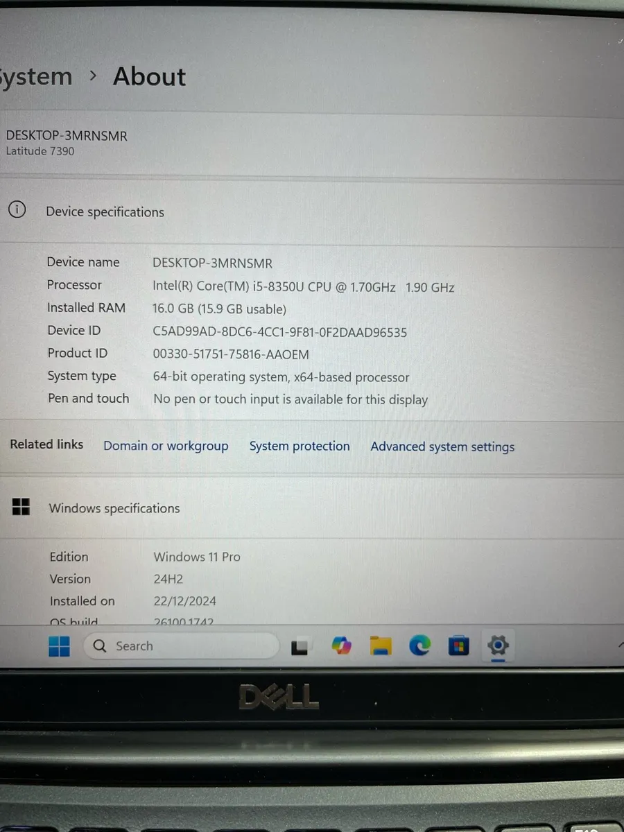 Dell laptop i5 16-512 win 11 - Image 4