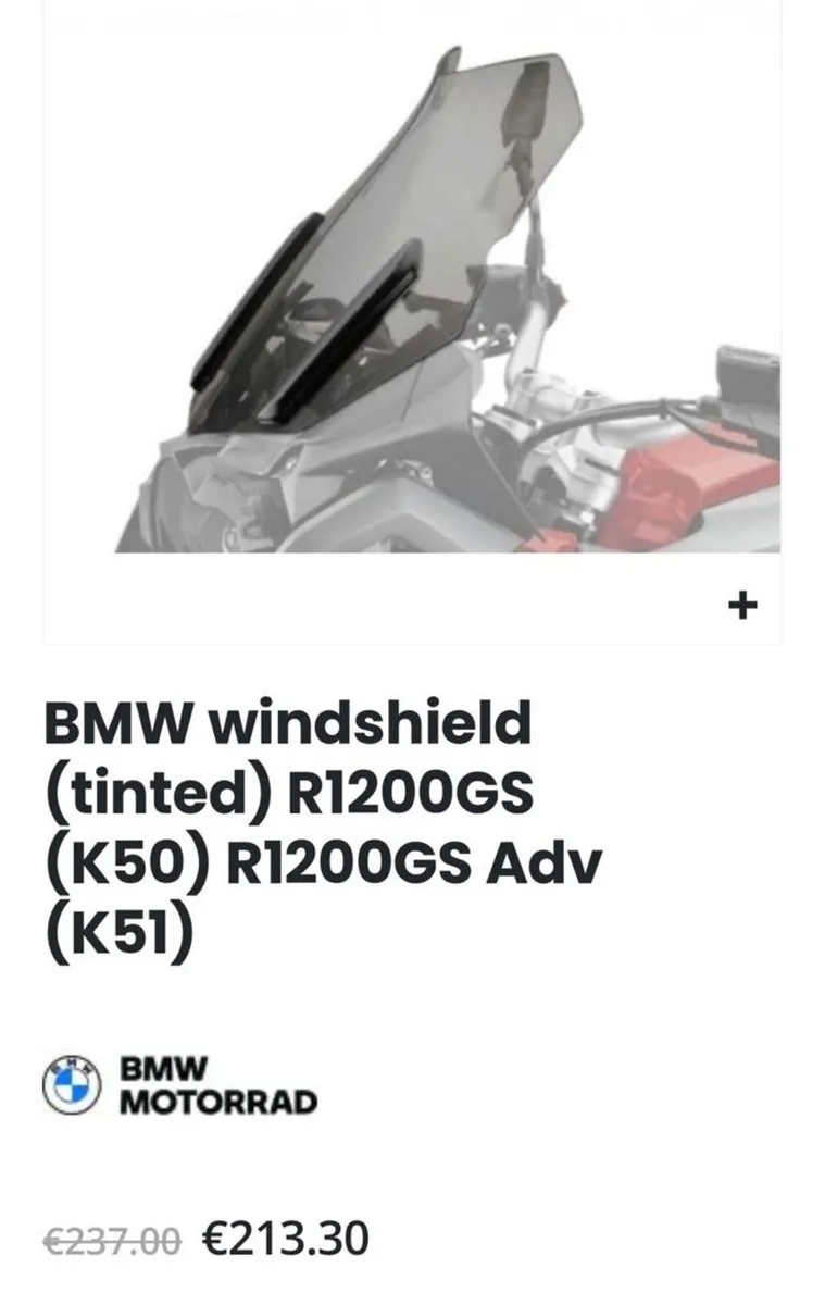 BMW windshield (Tinted) R1200GS - Image 4