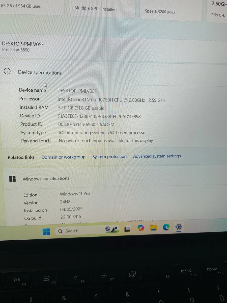 Dell precision 5550 i7 - Image 4
