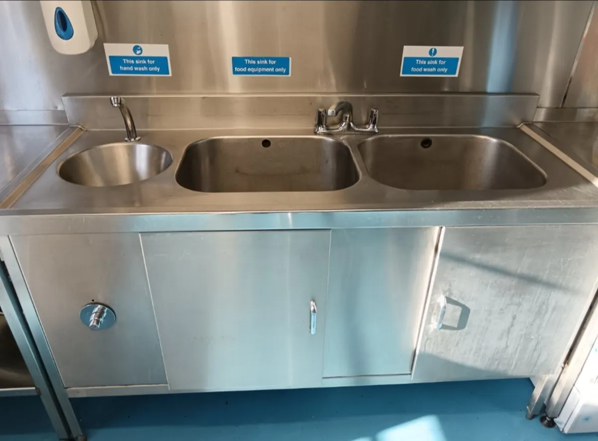 Commercial Stainless Steel Sink Unit - Image 2