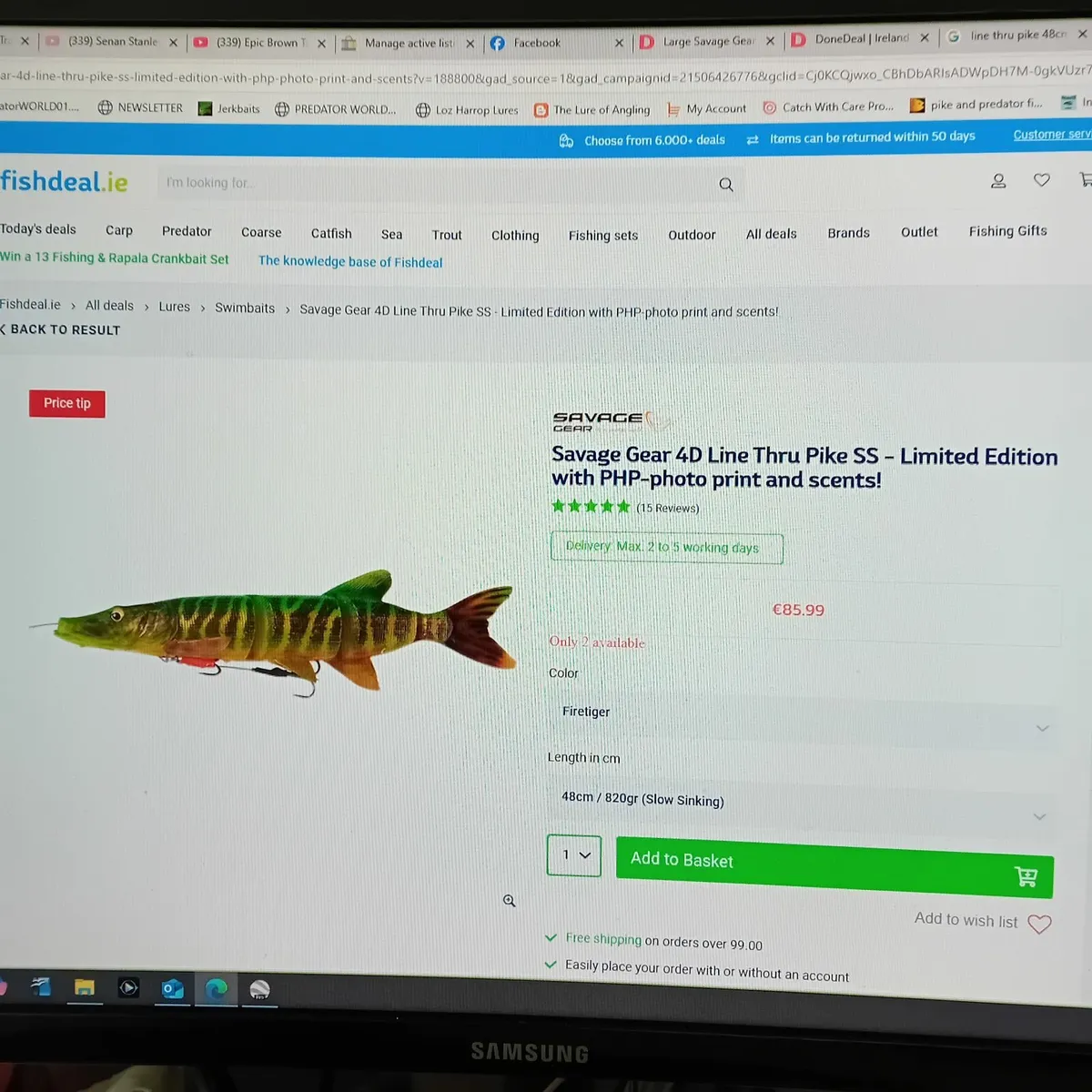 Large Savage Gear Trolling Lures - Image 2