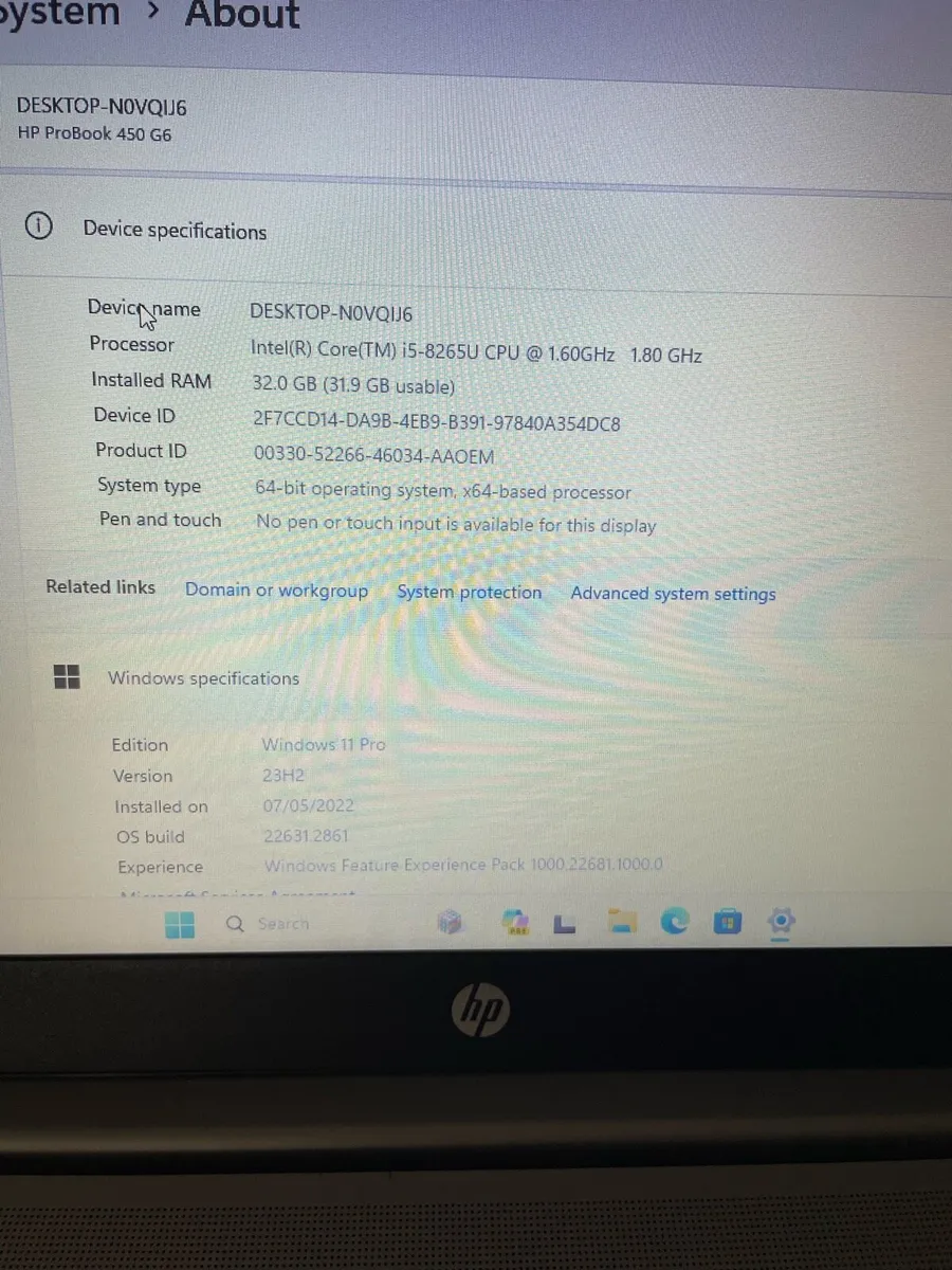 Hp laptop i5 32gb 1TB SSD - Image 4