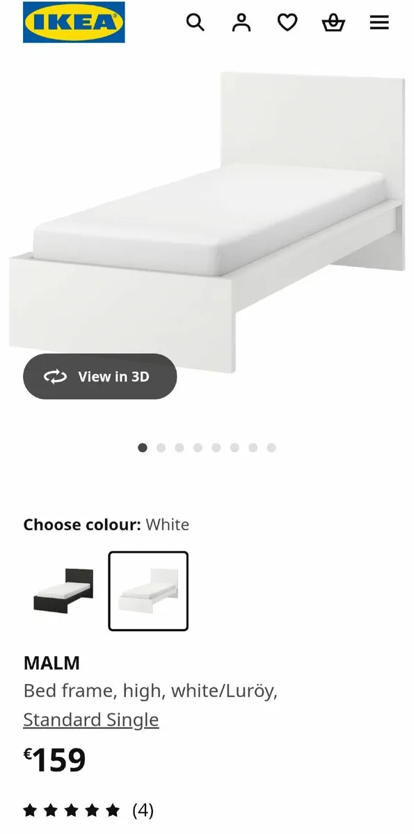 Single Bed & Mattress - Image 2