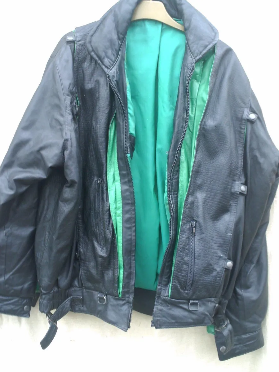 vintage leather jacket - Image 1