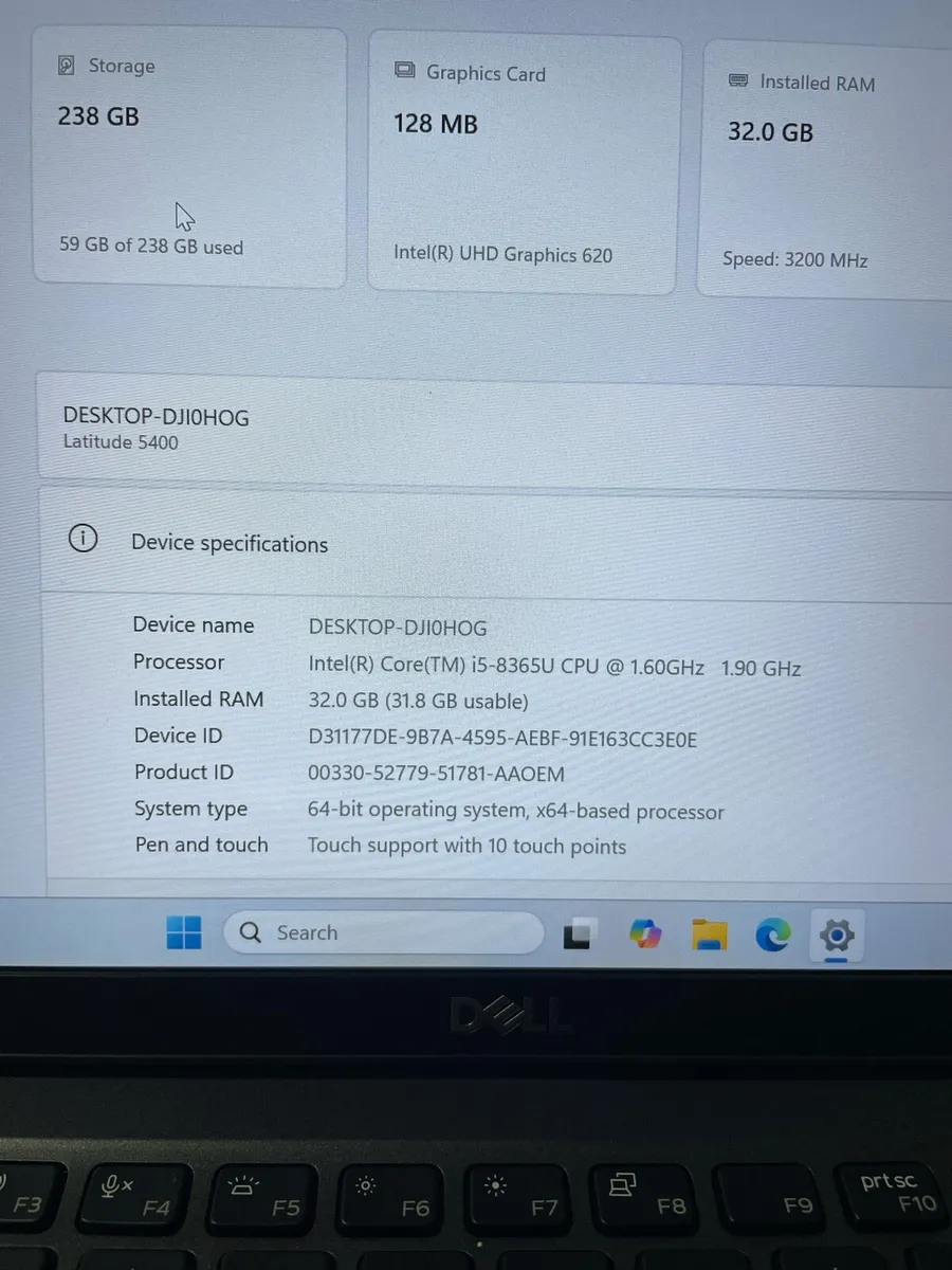 Dell laptop i5 32gb ram 256 ssd - Image 2