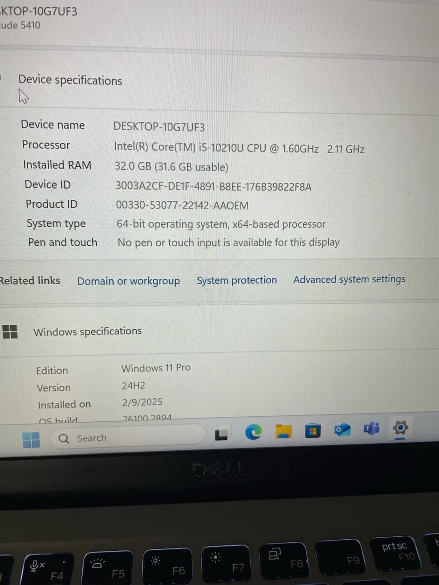 Dell laptop i5 32gb 10th generation - Image 4