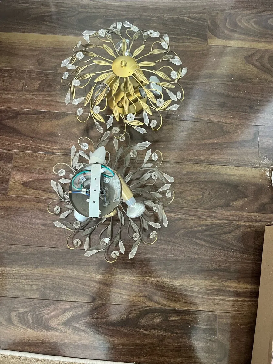 Ceiling lights x 2 - Image 1