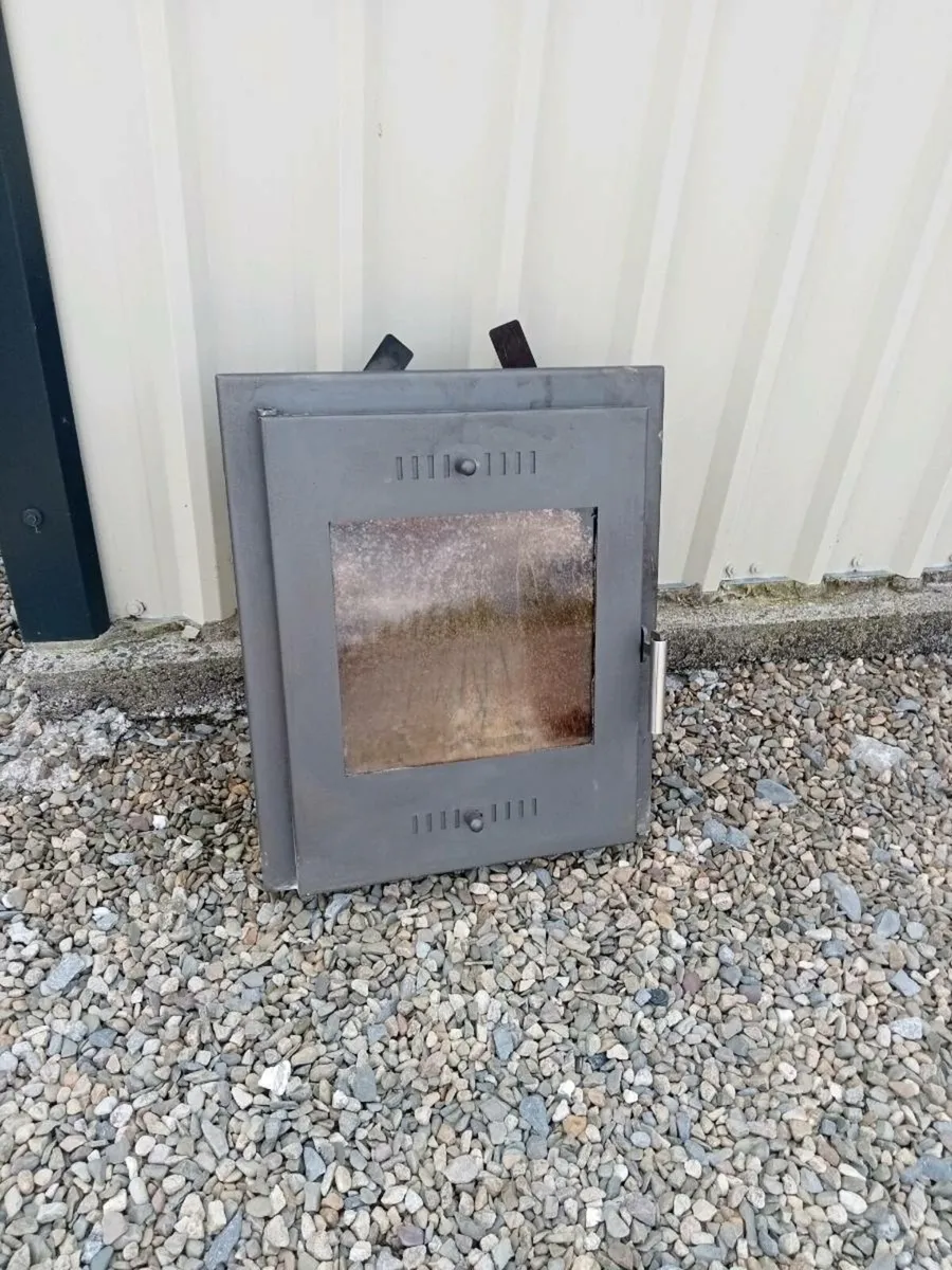 Cast Iron Open Fireplace Fire Door Stove - Image 2