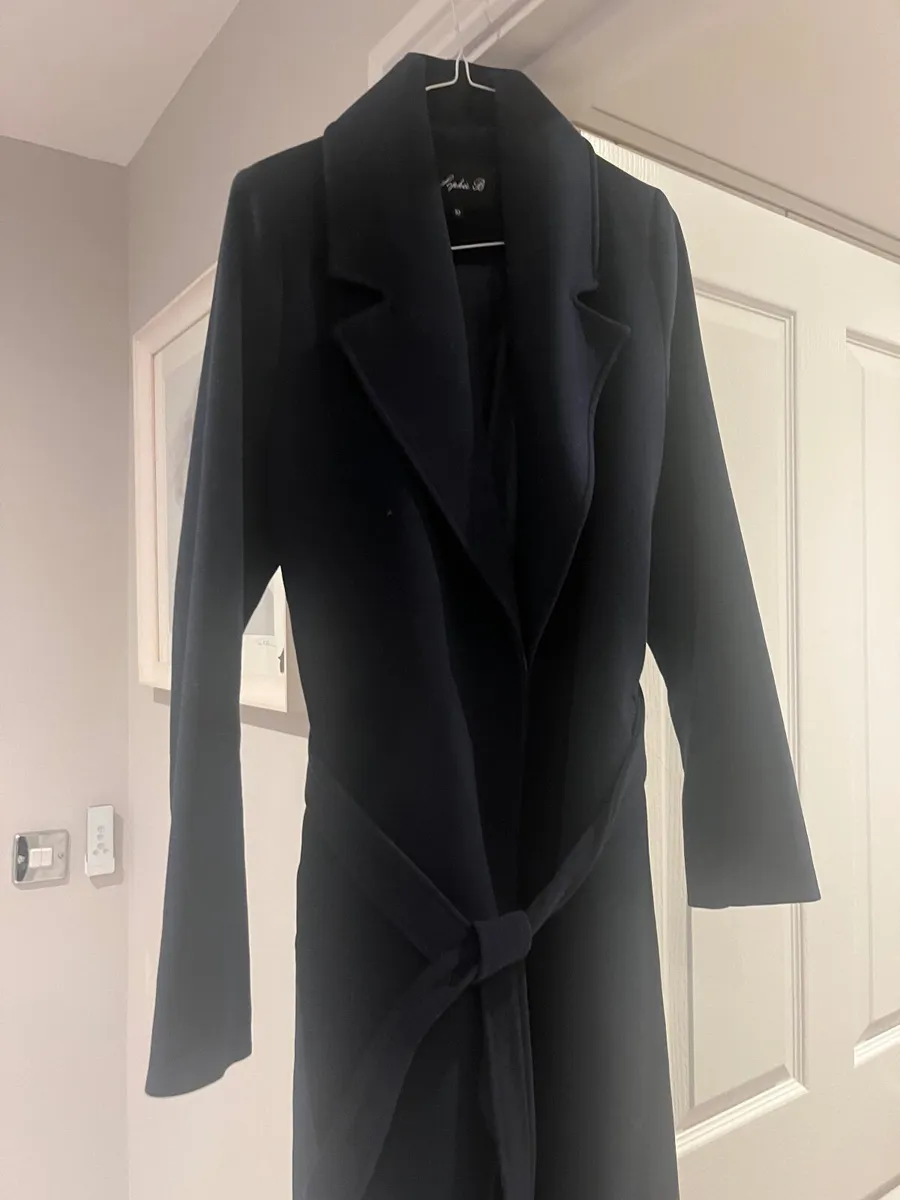 Ladies Navy Coat - Image 1