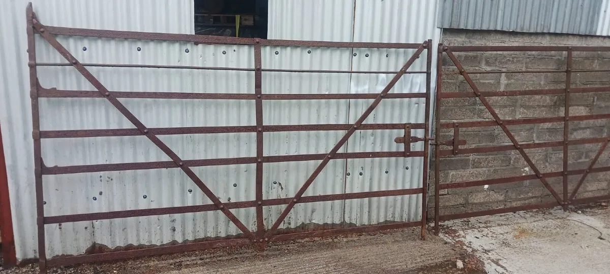 Original Hand Forged Iron Farm Gates - Image 3