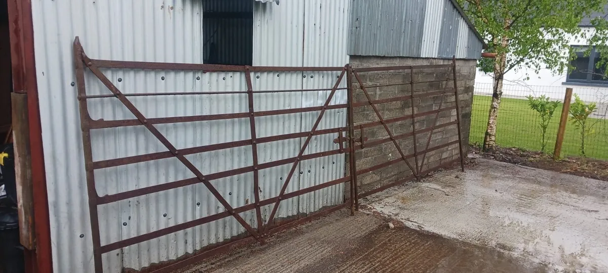 Original Hand Forged Iron Farm Gates - Image 4