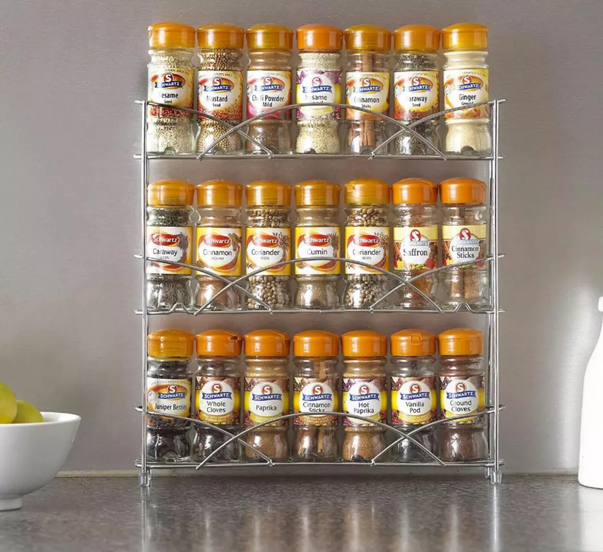 3 Tier Free Standing / Wall Mounted Spice Rack - Image 1