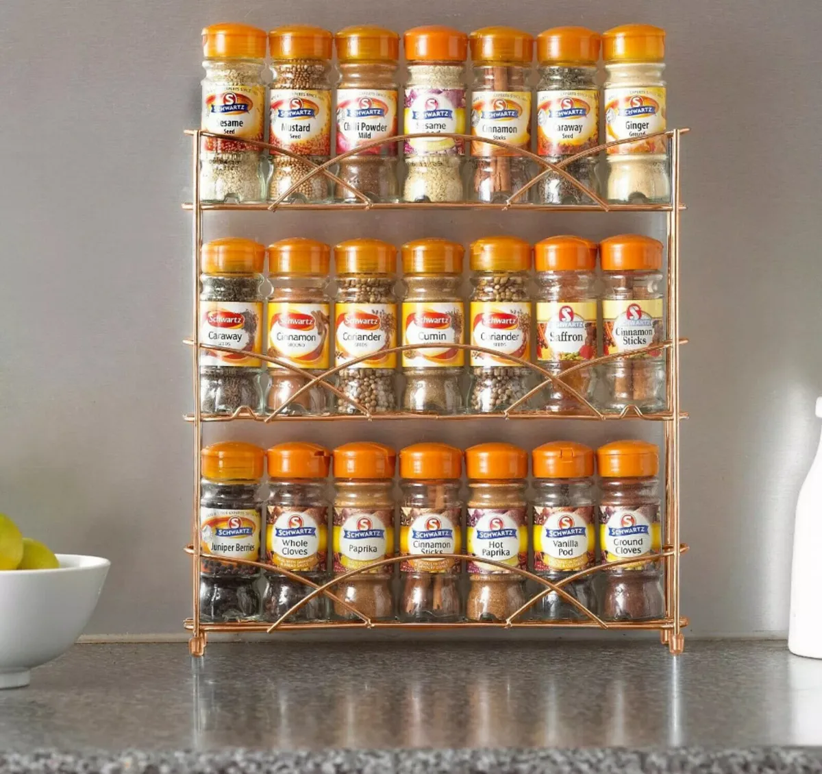 3 Tier Free Standing / Wall Mounted Spice Rack - Image 4