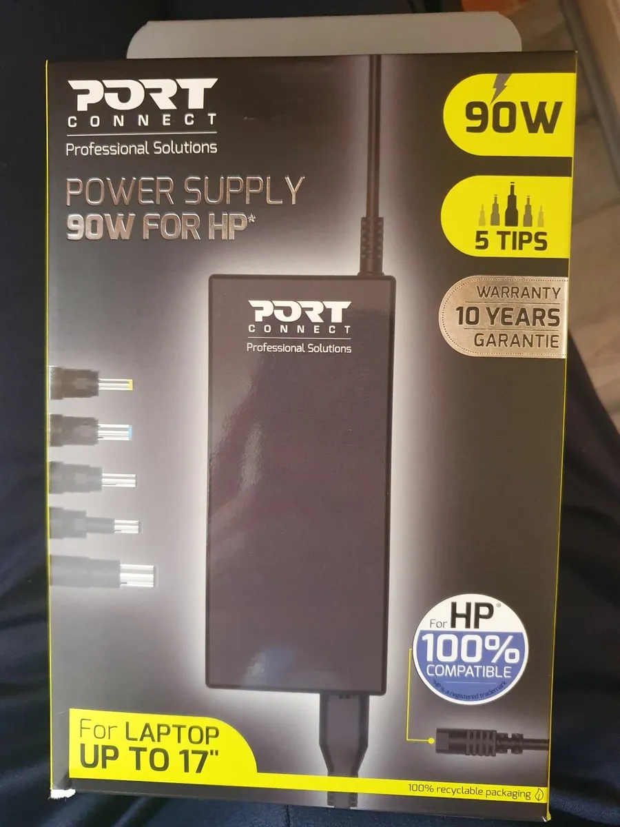 Port Designs 90W HP Laptop Power Supply - Image 1
