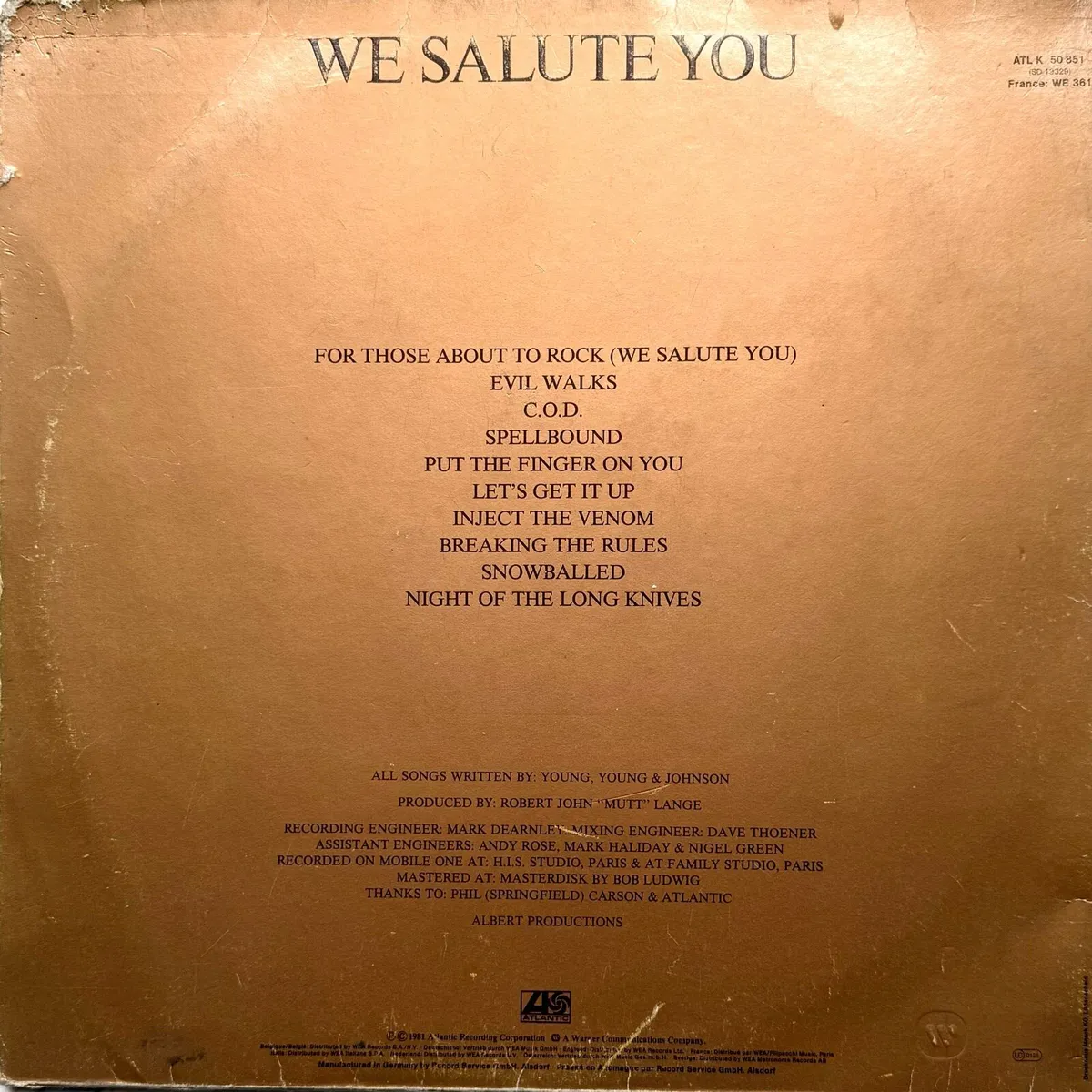Vinyl LP - AC/DC - For those about to rock - Image 2