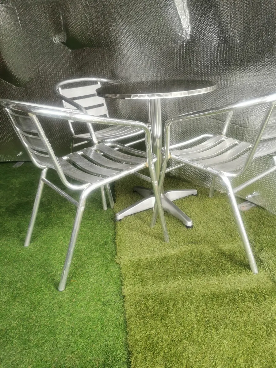 Aluminium Quality Bistro Set - Image 2