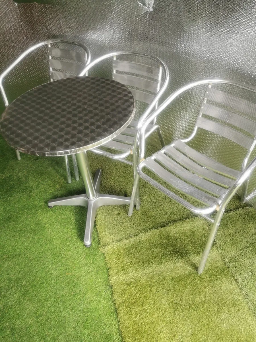 Aluminium Quality Bistro Set - Image 4