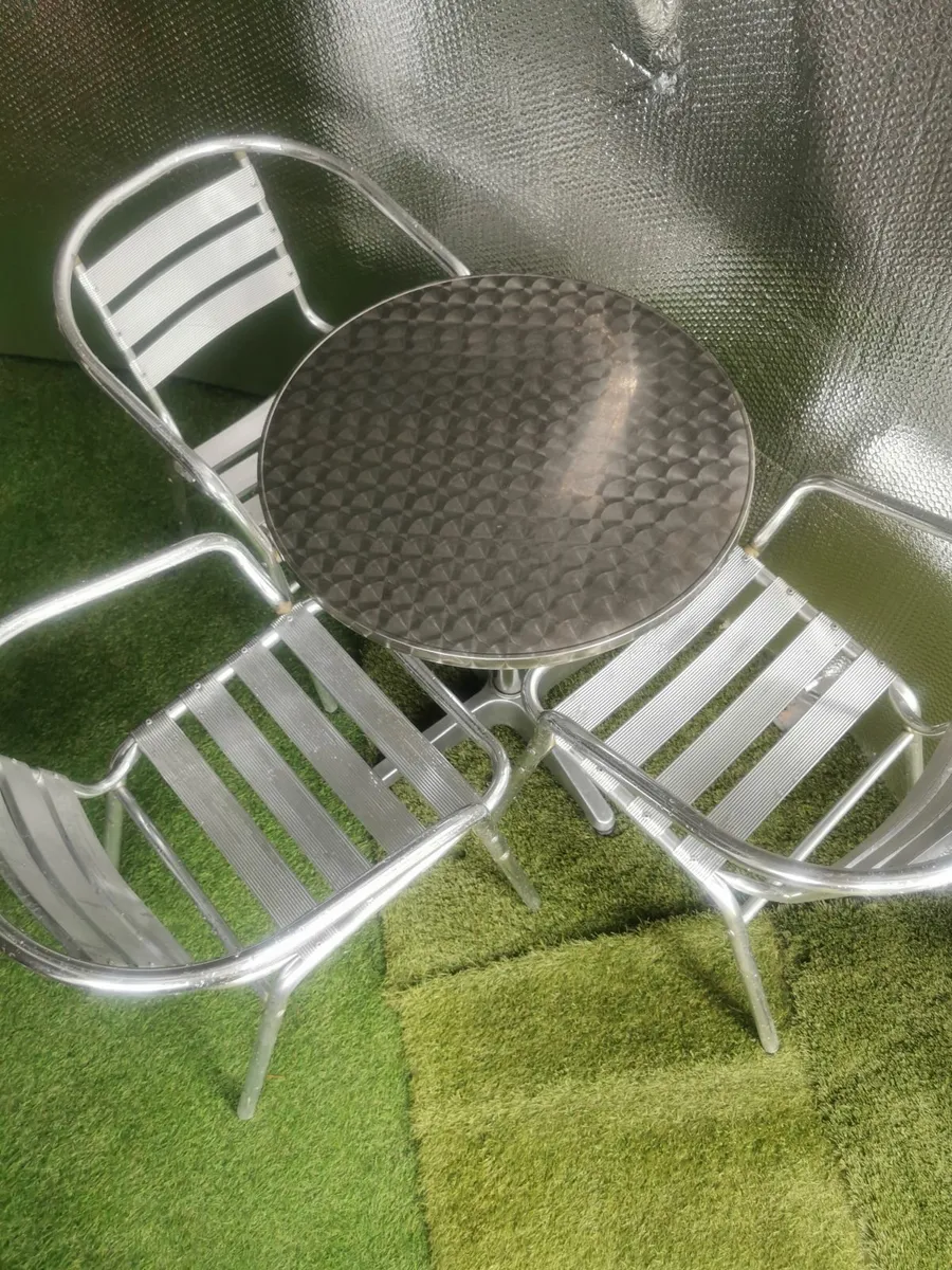 Aluminium Quality Bistro Set - Image 1