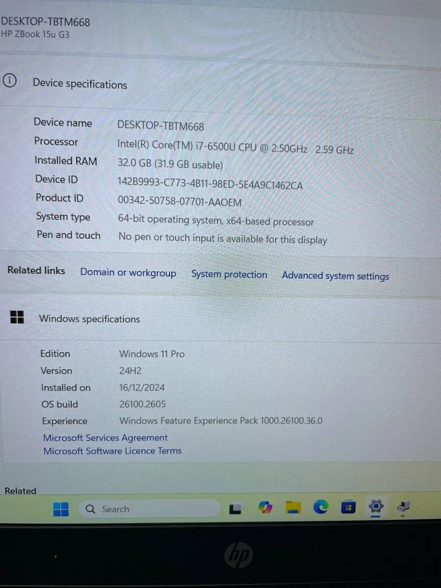 Hp zbook i7 32gb ram - Image 4