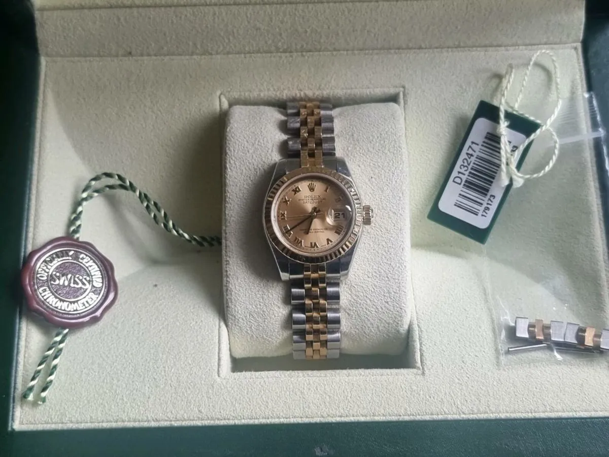 Rolex date just ladies watch - Image 3