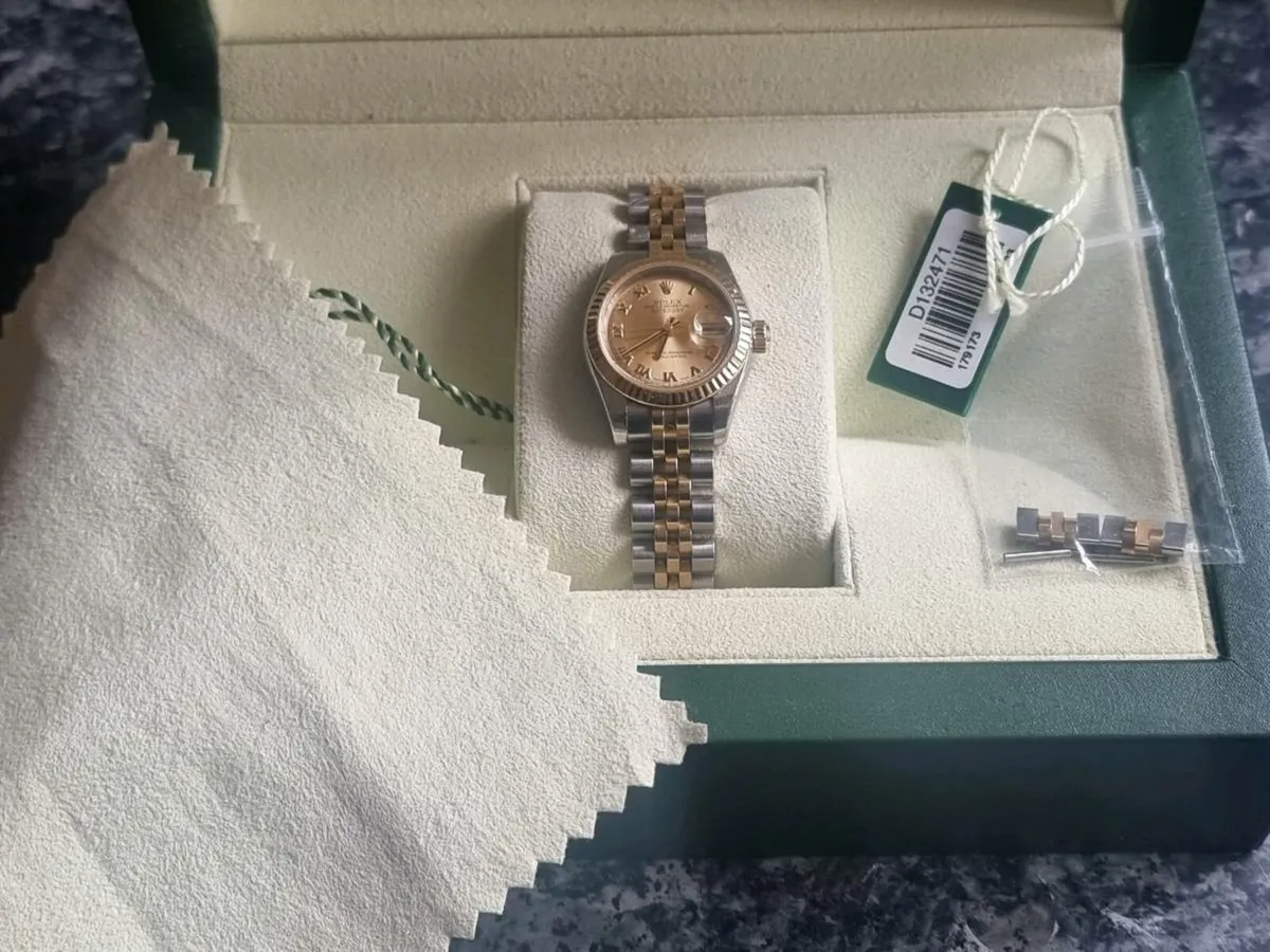 Rolex date just ladies watch - Image 4