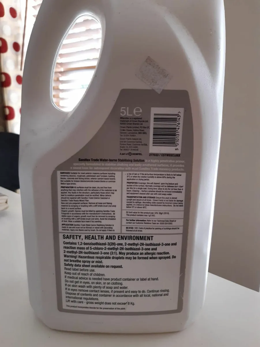 Sandtex Stabilising Solution for Masonry Paint 5L - Image 2