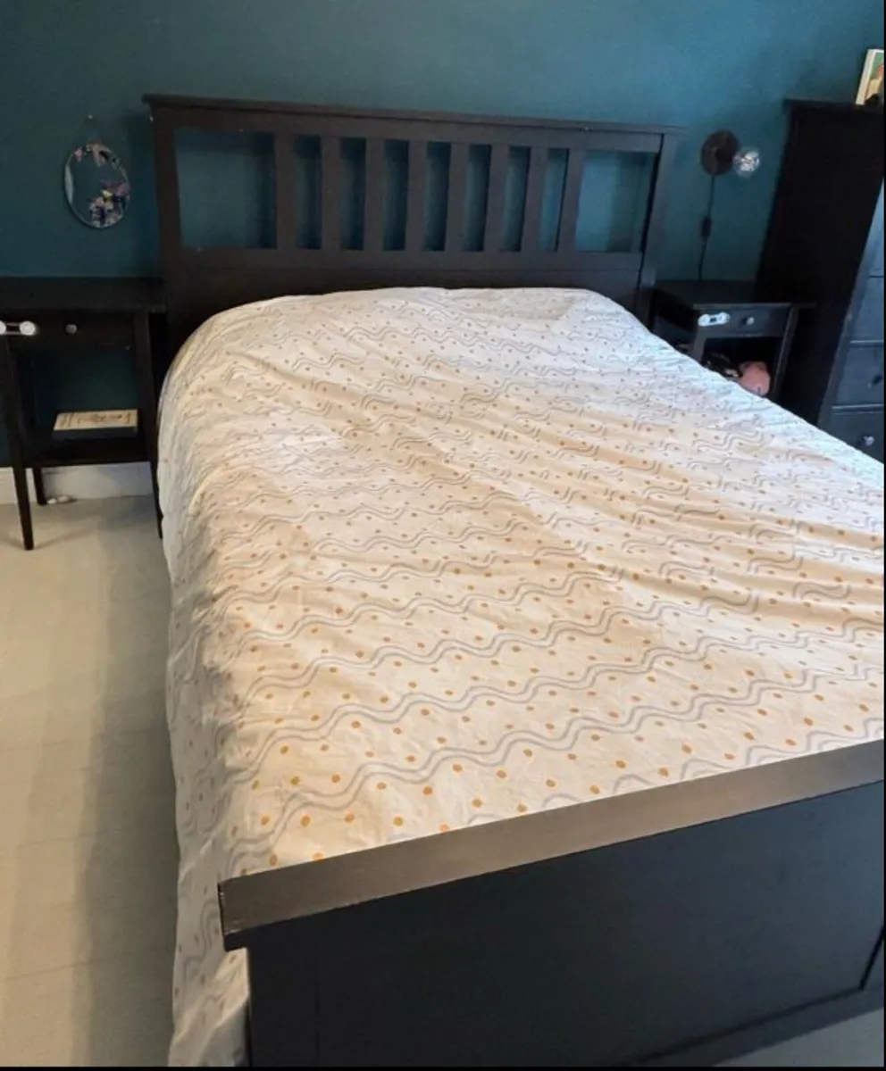 Fabulous Black King Size Wooden Bed Frame - Image 1