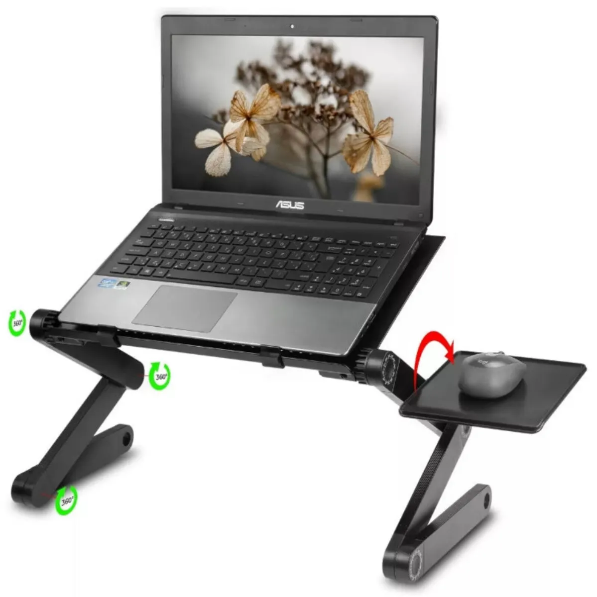 Folding Laptop Stand Riser Tray Desk NEW - Image 2