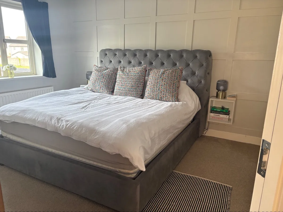 Super king bed and mattress - Image 1