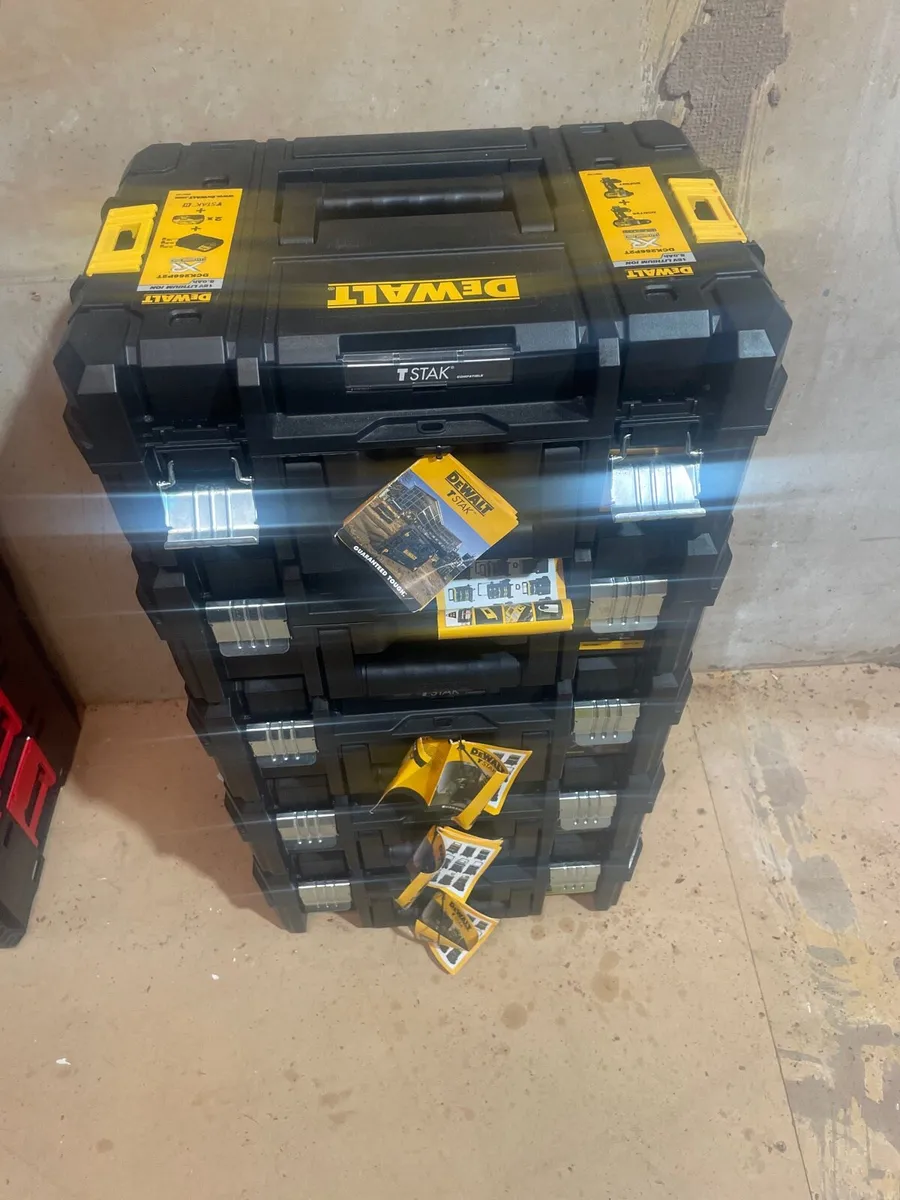 Dewalt tstak storage box set x5 - Image 1
