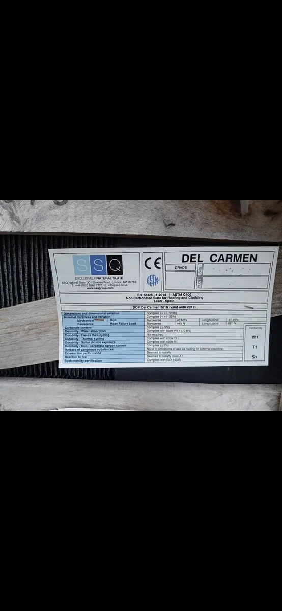 SSQ Del-Carmen Celtas 50x25 Natural Spanish Slates - Image 1