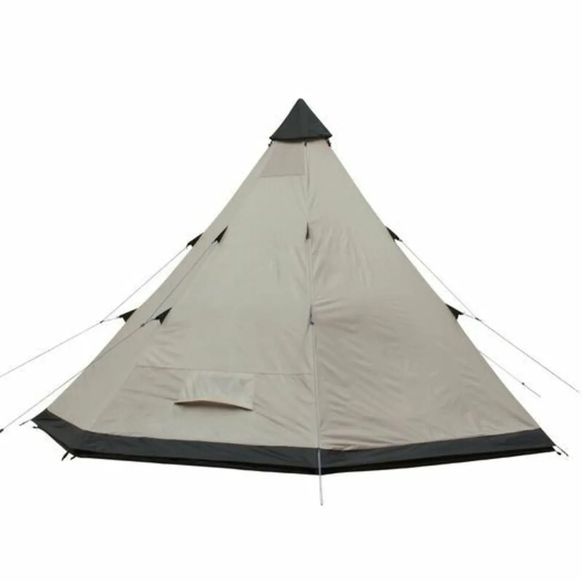 4 Person Teepee Tent Ground Pan Insect Screen Hea - Image 2