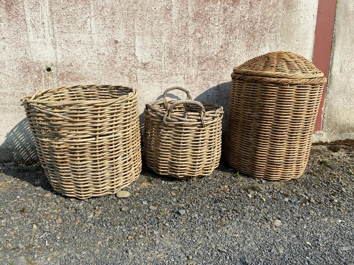 Large baskets x 3 - Image 1