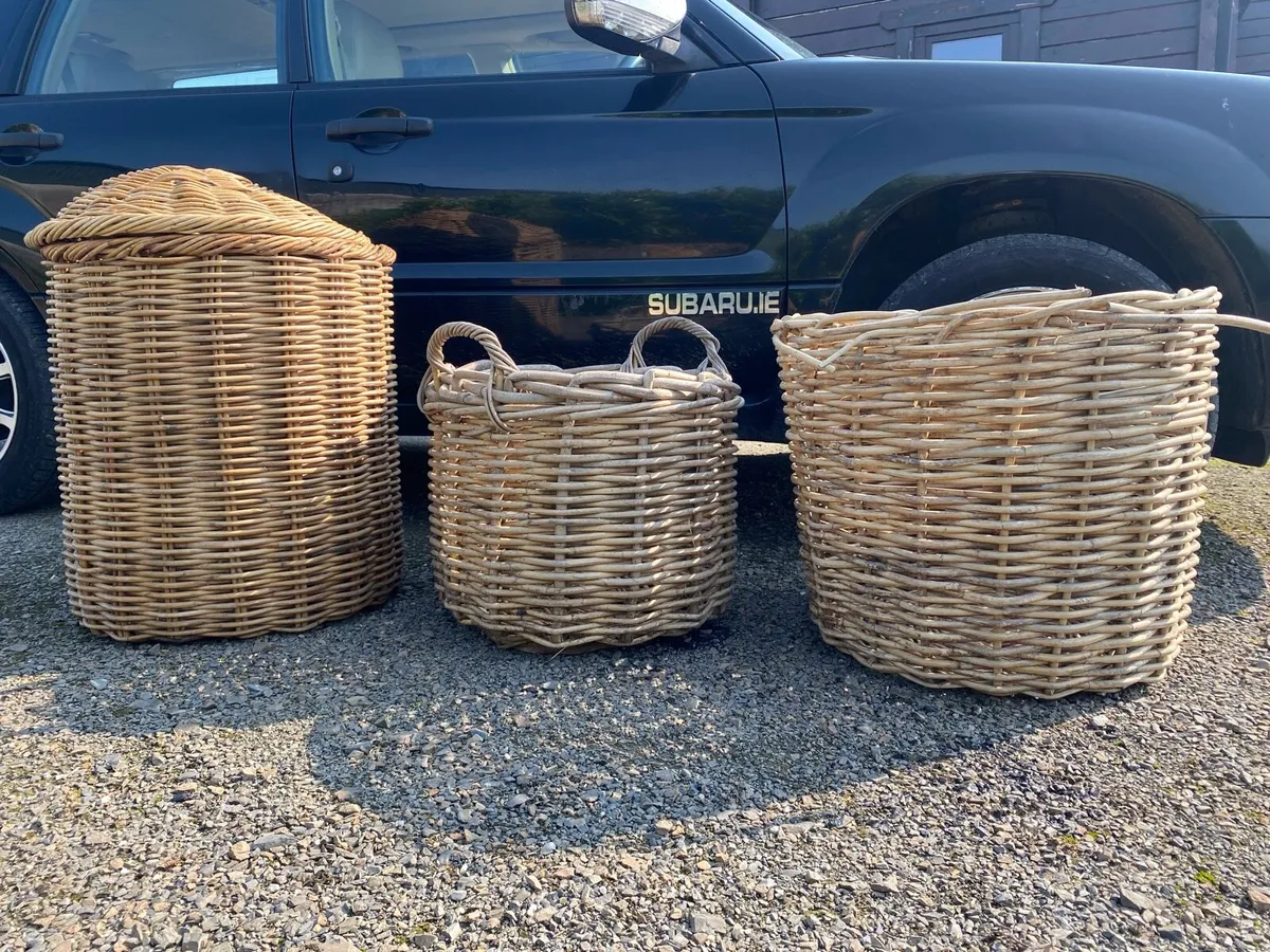 Large baskets x 3 - Image 2