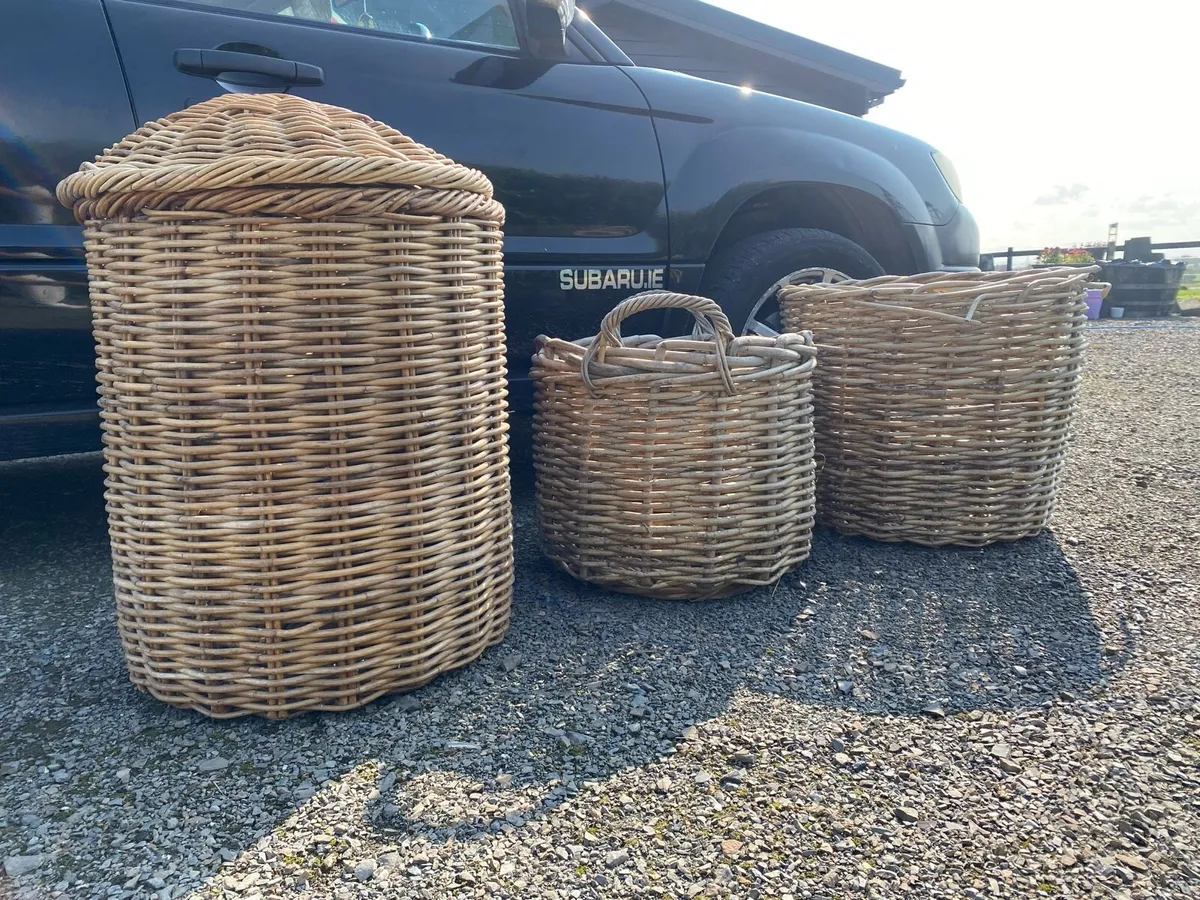Large baskets x 3 - Image 3